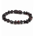 Baby/Child - Amber Bracelet - Round Beads - Polished - 14cm - Cherry