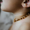 Children's Necklace - Amber - Round Beads - 36cm - Lemon & Honey
