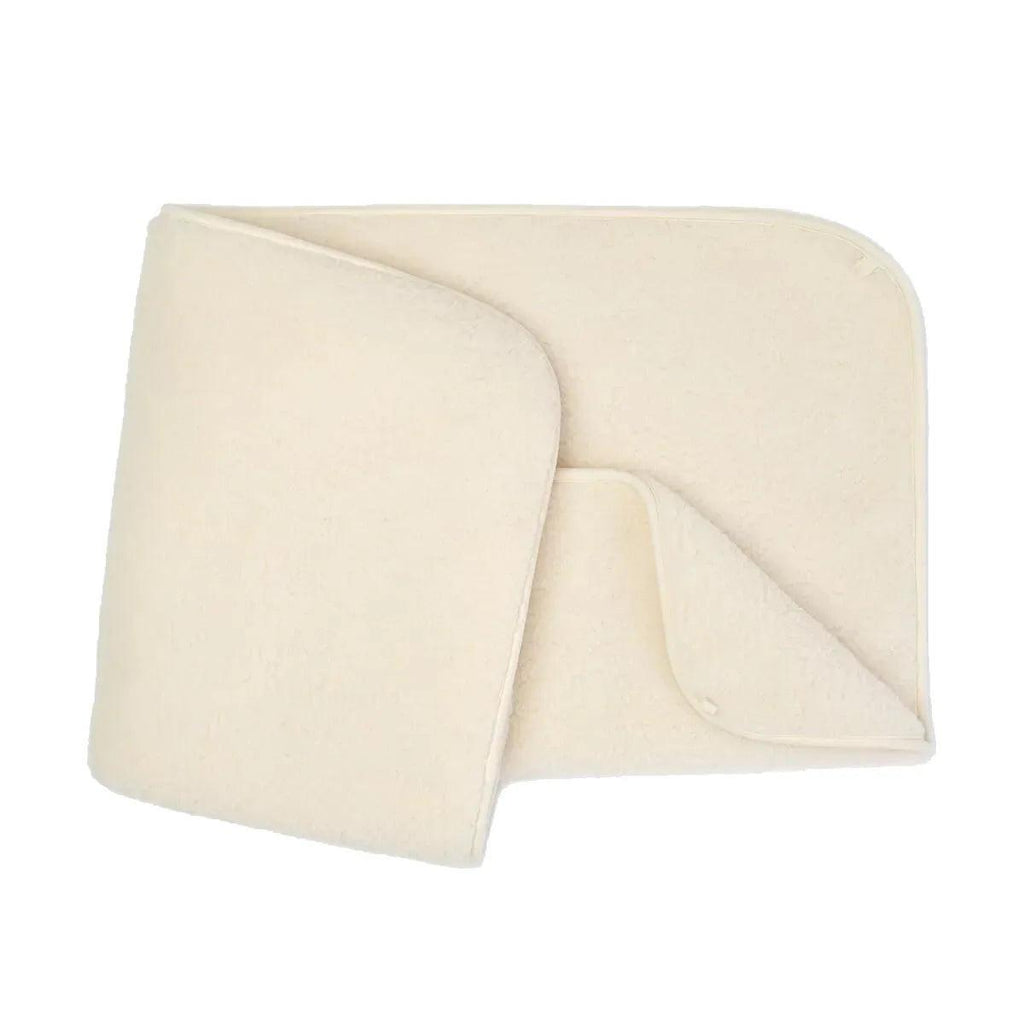 Cot Blanket, Merino Wool, Double-Layer - 93x135cm - Natural