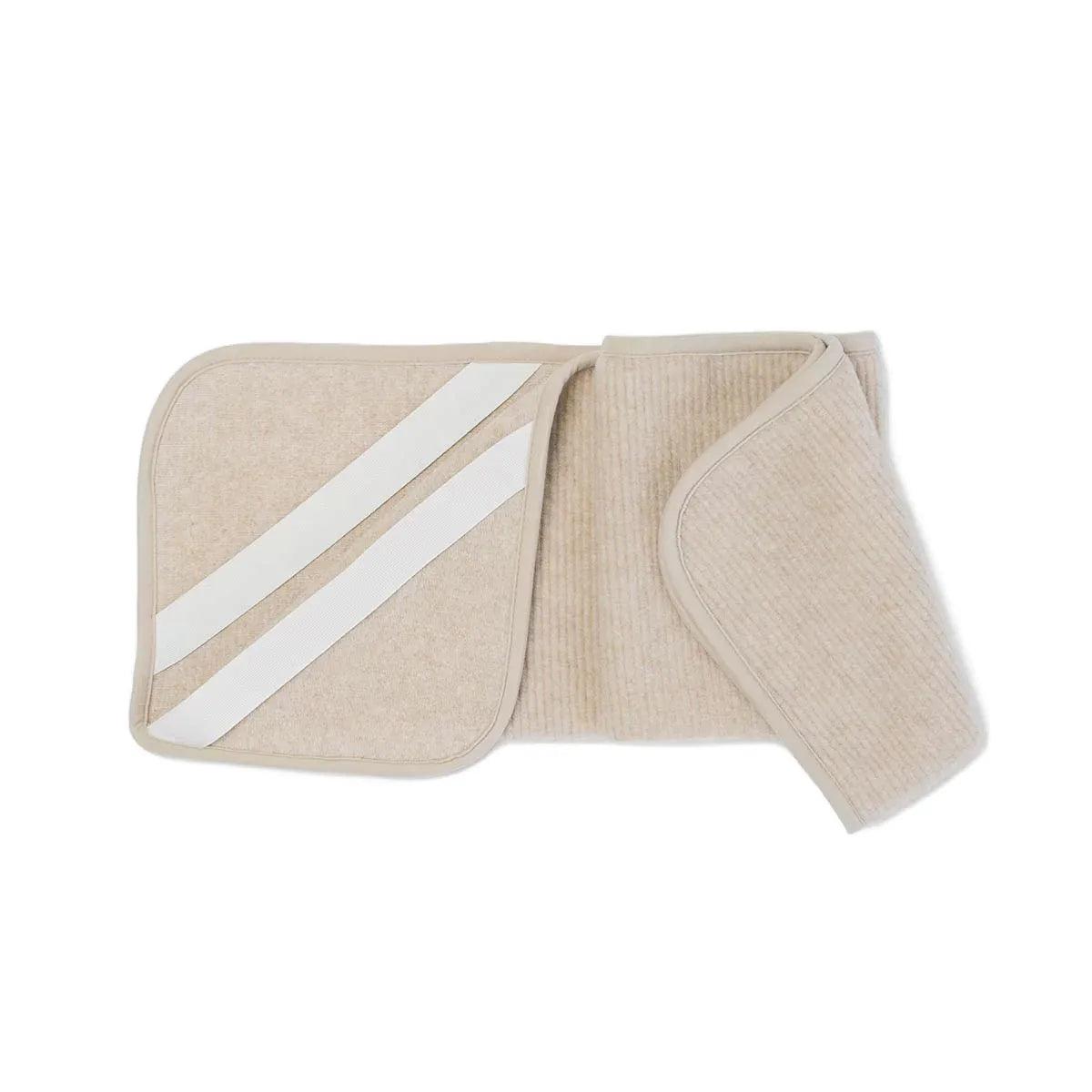 Wool Cot Underlay, Ribbed - Merino Wool - 60x120cm