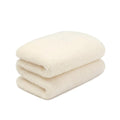 Wool Cradle Blanket Double-Layer - 75 x 100cm - Merino Wool - Natural