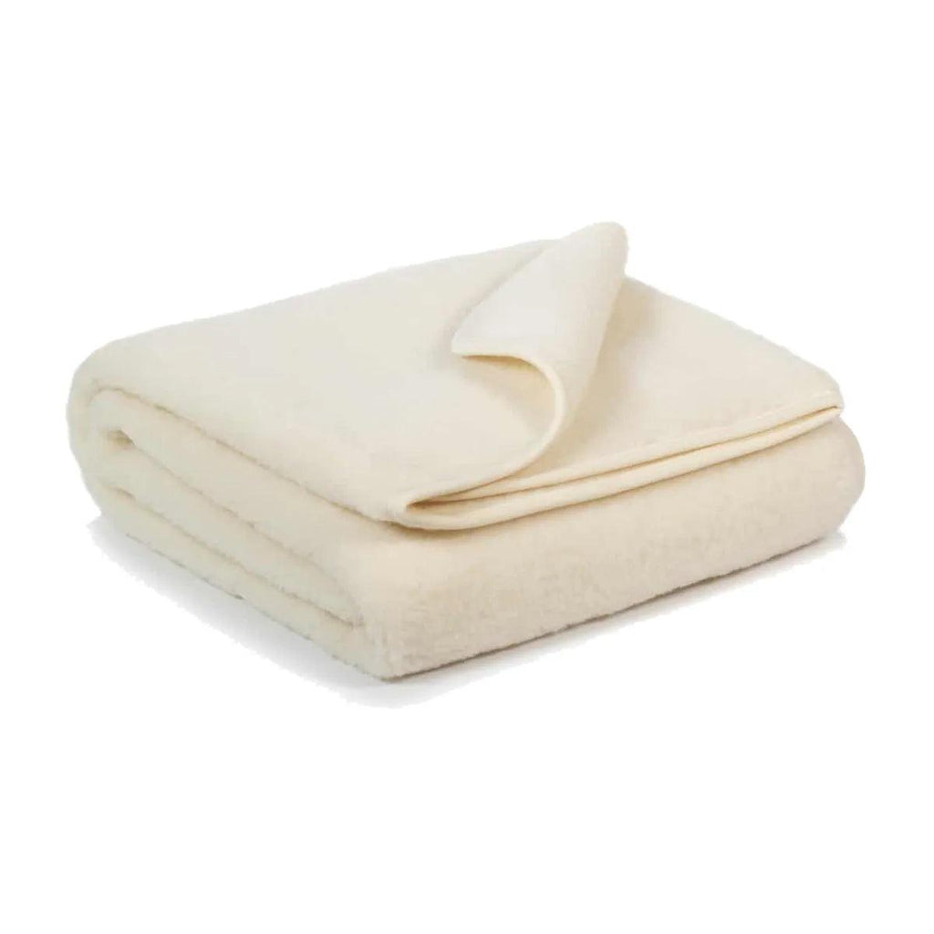 Wool Cradle Blanket - 75x100cm - Single-Layer - Merino Wool - Natural