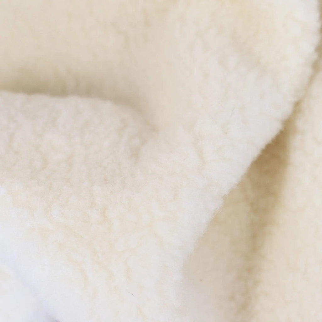 Wool Cradle Blanket - 75x100cm - Single-Layer - Merino Wool - Natural