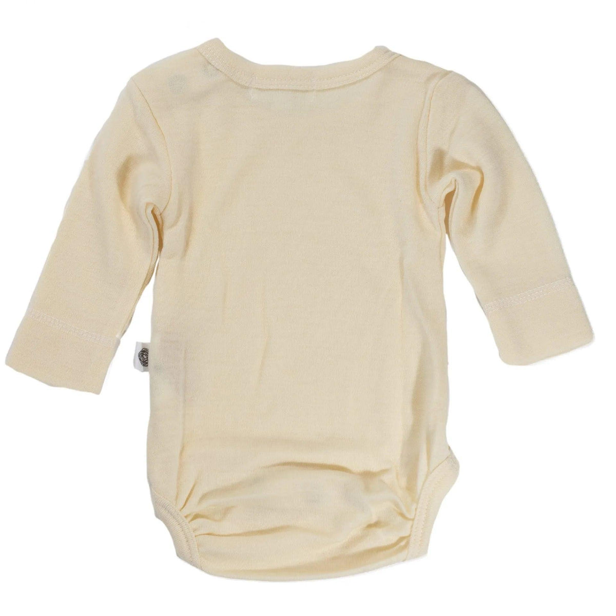 Wool Romper, Long Sleeve - Merino Wool - Natural