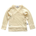 Baby Wool Wrap Sweater - Merino Wool - Natural