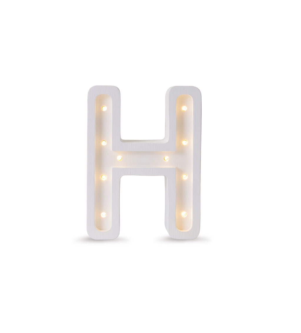 Little Lights Letter Lamp - H