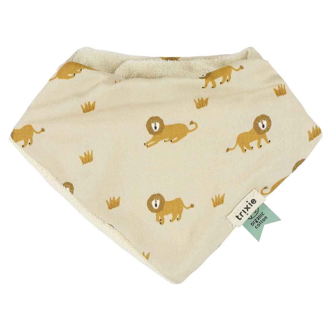 Lively Lion Bandana Bibs 3-Pack – 100% Organic Cotton, Adjustable Snap Closure (0m+) - Tiny Tugz™