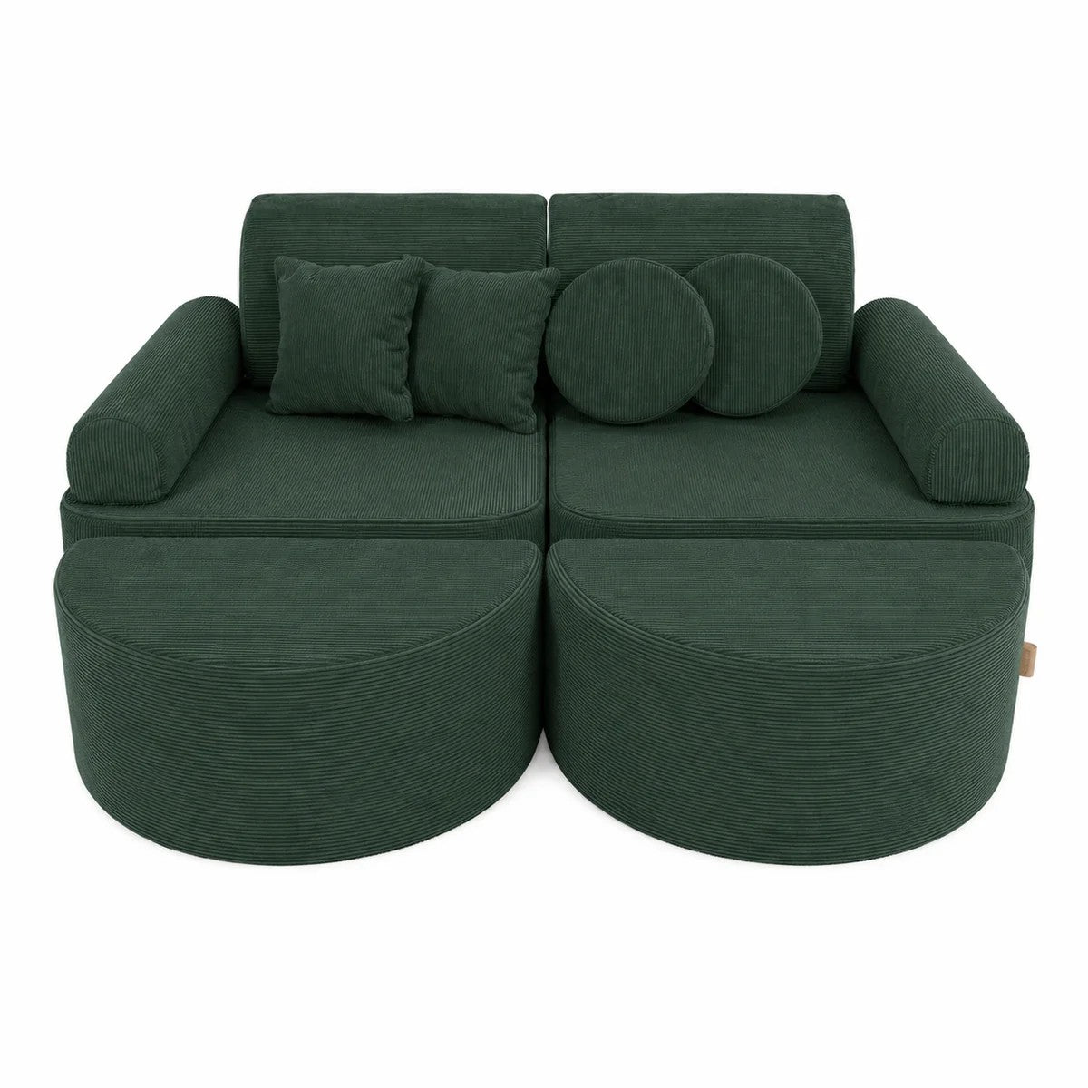 MeowBaby Medium Modular Sofa for Kids - Slimcord Forrest Plus