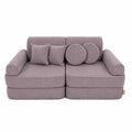 MeowBaby Medium Modular Sofa for Kids - Slimcord Taupe