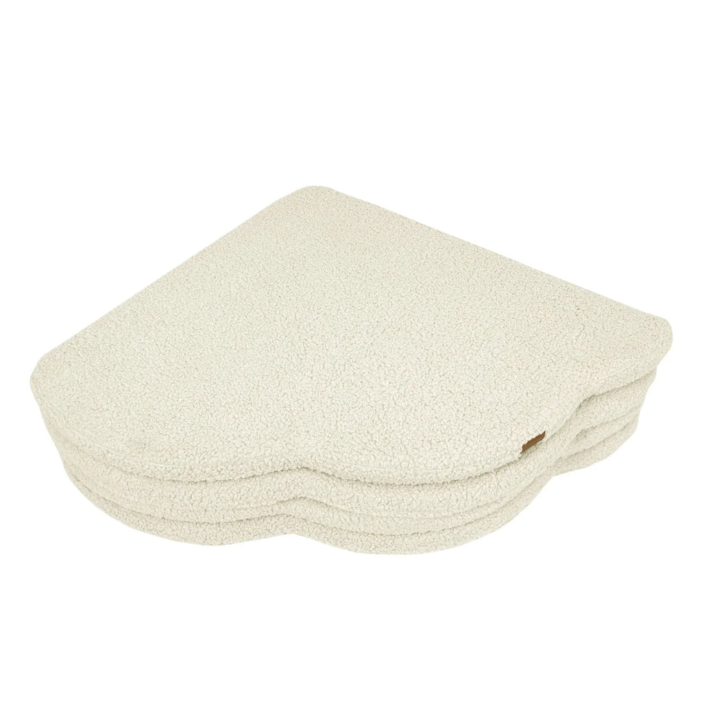 Weiche Wolken-Spielmatte für Babys und Kinder – Teddyfleece (Creme)