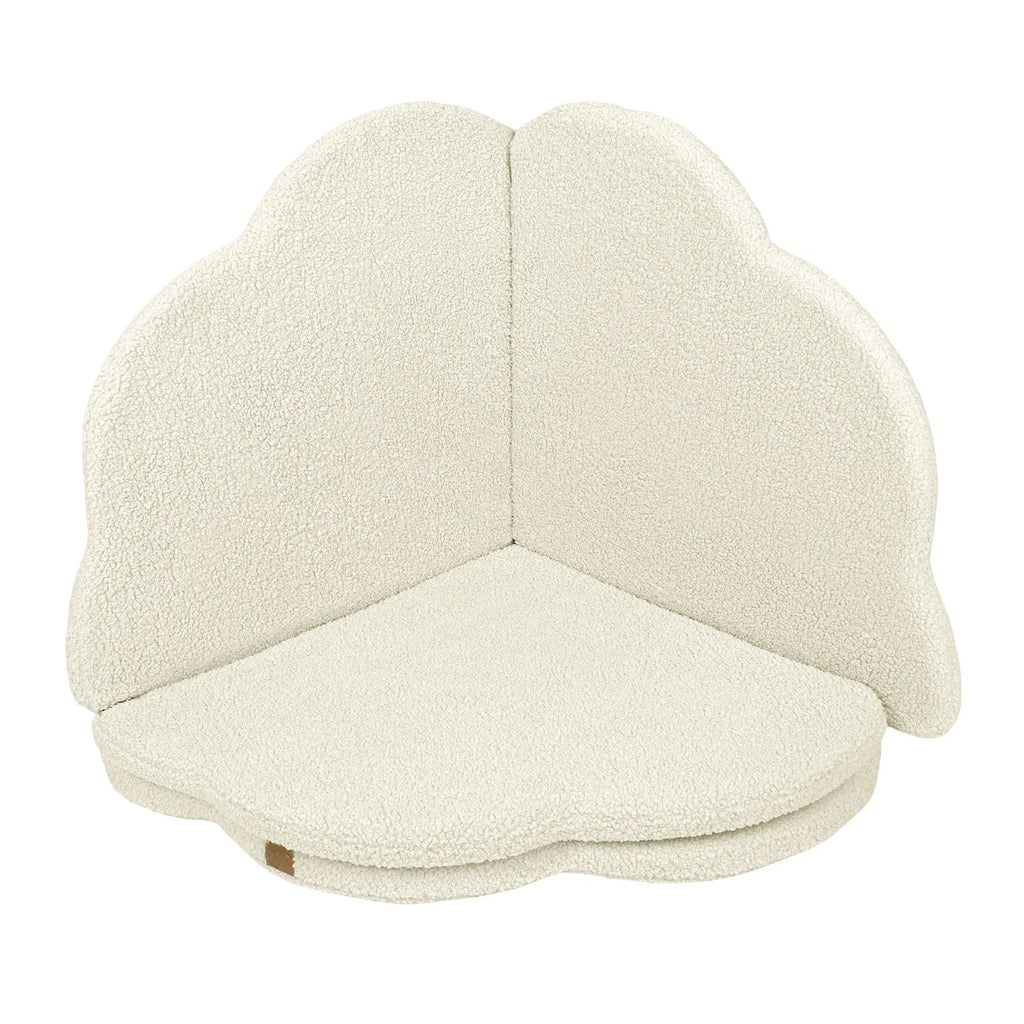 Weiche Wolken-Spielmatte für Babys und Kinder – Teddyfleece (Creme)