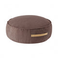 MeowBaby MeowBaby® Corduroy Pouf Round –  Brown