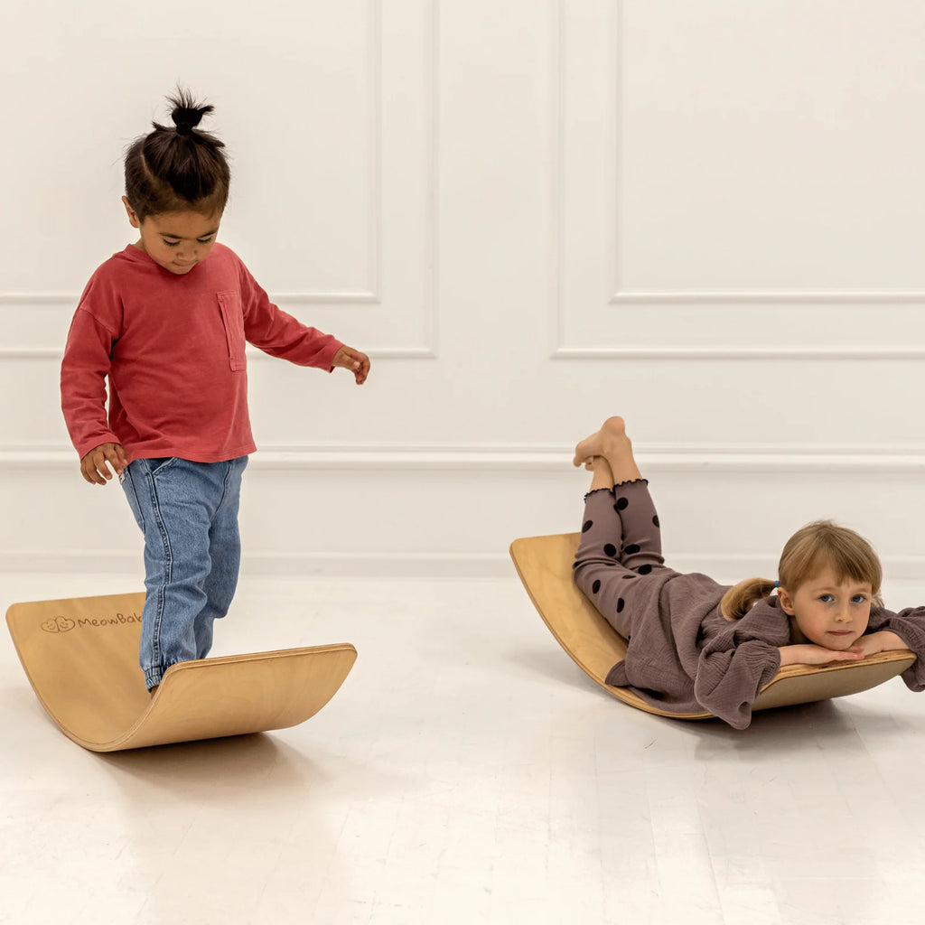 Montessori Balance Board voor kinderen - Berken multiplex met vilten basis