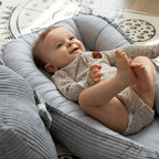 Nid de sommeil cocon pour bébé – Nid en velours côtelé (écru)