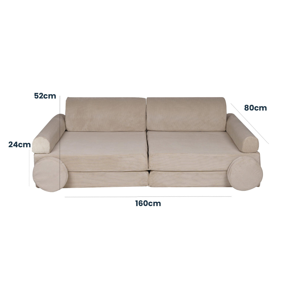 MeowBaby MeowBaby® Large Slimcord Premium Sofa - Lavender, photo 13