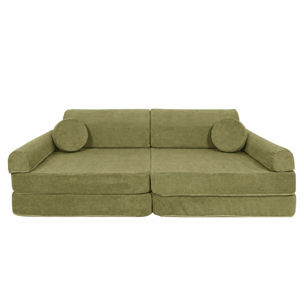 MeowBaby MeowBaby® Large Slimcord Premium Sofa - Lime
