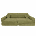 MeowBaby MeowBaby® Large Slimcord Premium Sofa - Lime