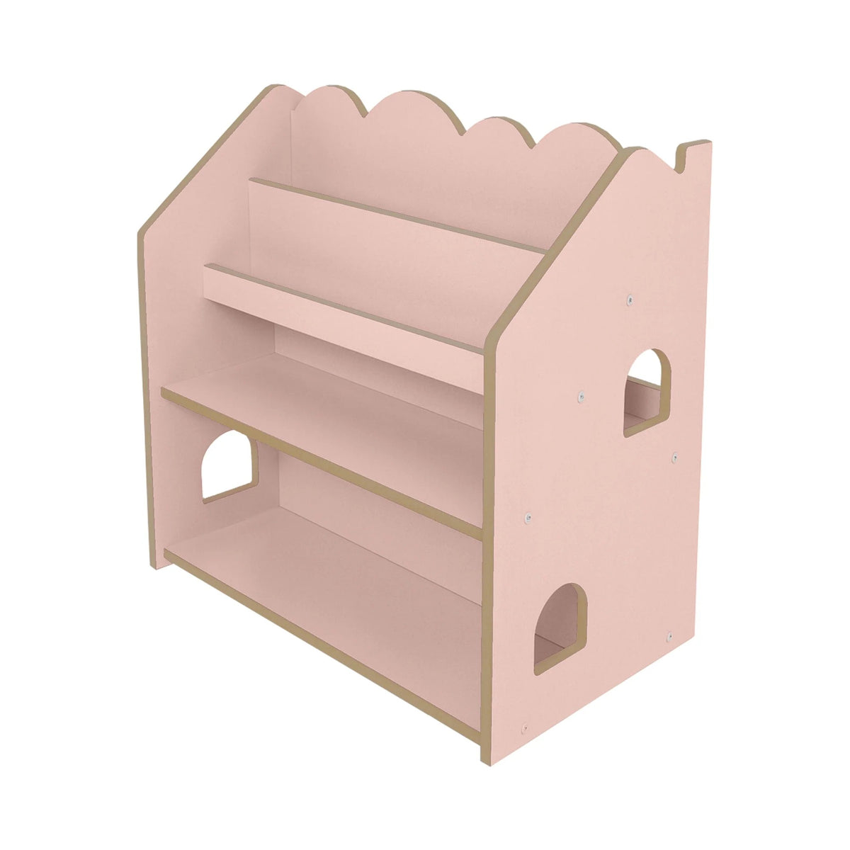 MeowBaby MeowBaby Montessori MDF House Bookcase - Pink, photo 2