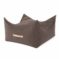 MeowBaby MeowBaby® Pouffe For Children, Square, Corduroy - Taupe