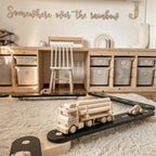 6-Piece Indoor Montessori Wooden Sensory Path for Kids – Balance Beam Learning Set