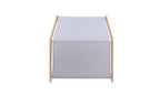 MeowBaby® Natural Wooden House for Kids - Blue Roof