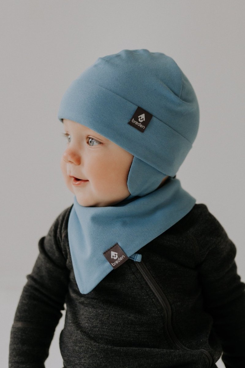 Merino-Lined Baby Tie Hat (Mika) - Tiny Tugz™