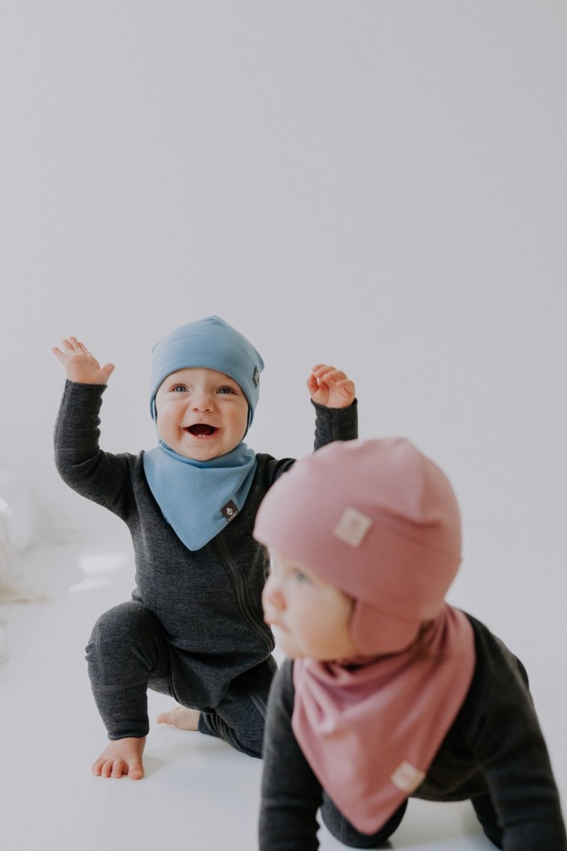 Merino-Lined Baby Tie Hat (Mika) - Tiny Tugz™