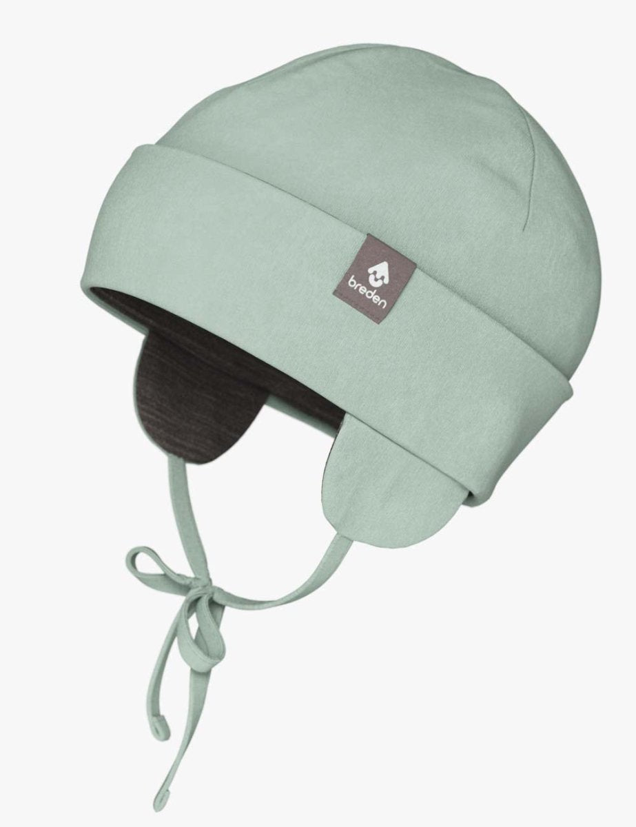 Merino-Lined Baby Tie Hat (Mika) - Tiny Tugz™