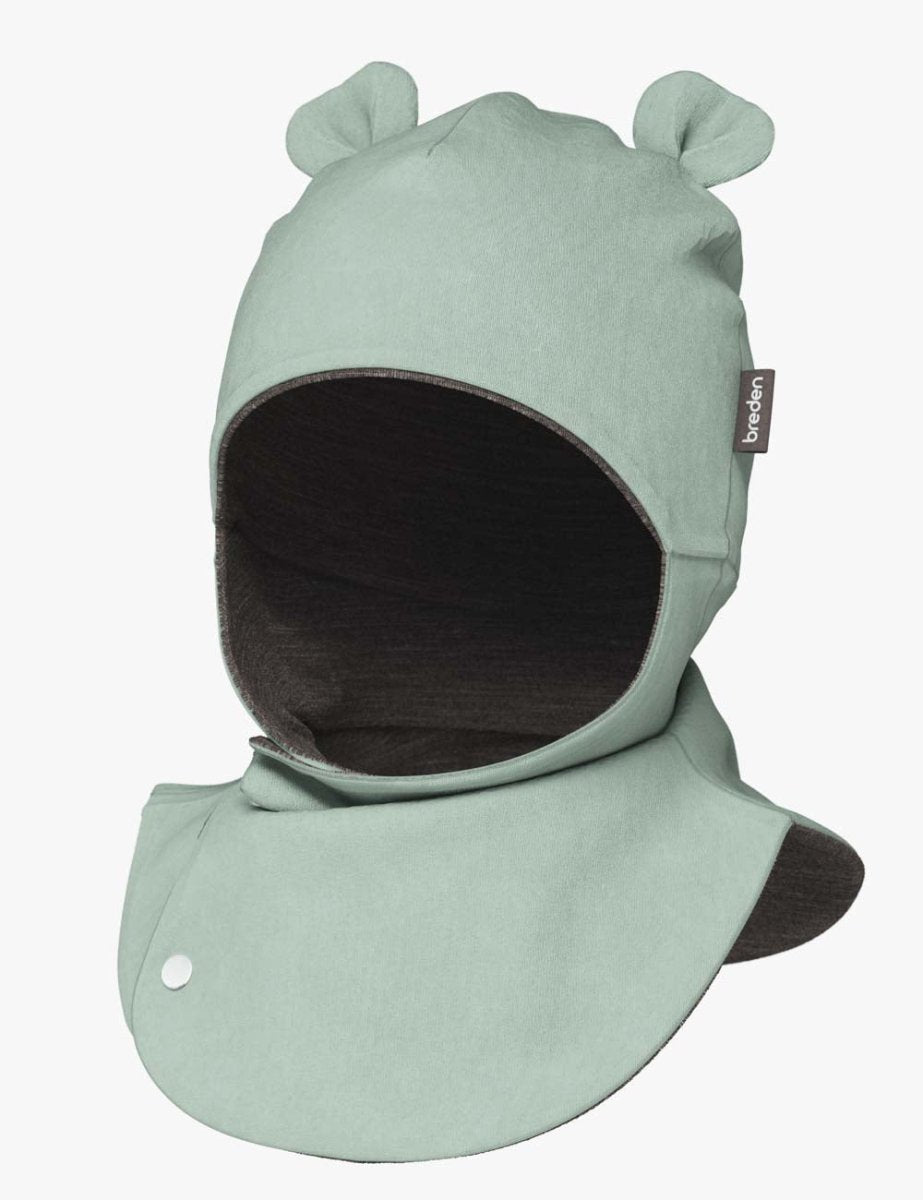 Merino-Lined Cotton Baby Hooded Hat (Maison) - Tiny Tugz™