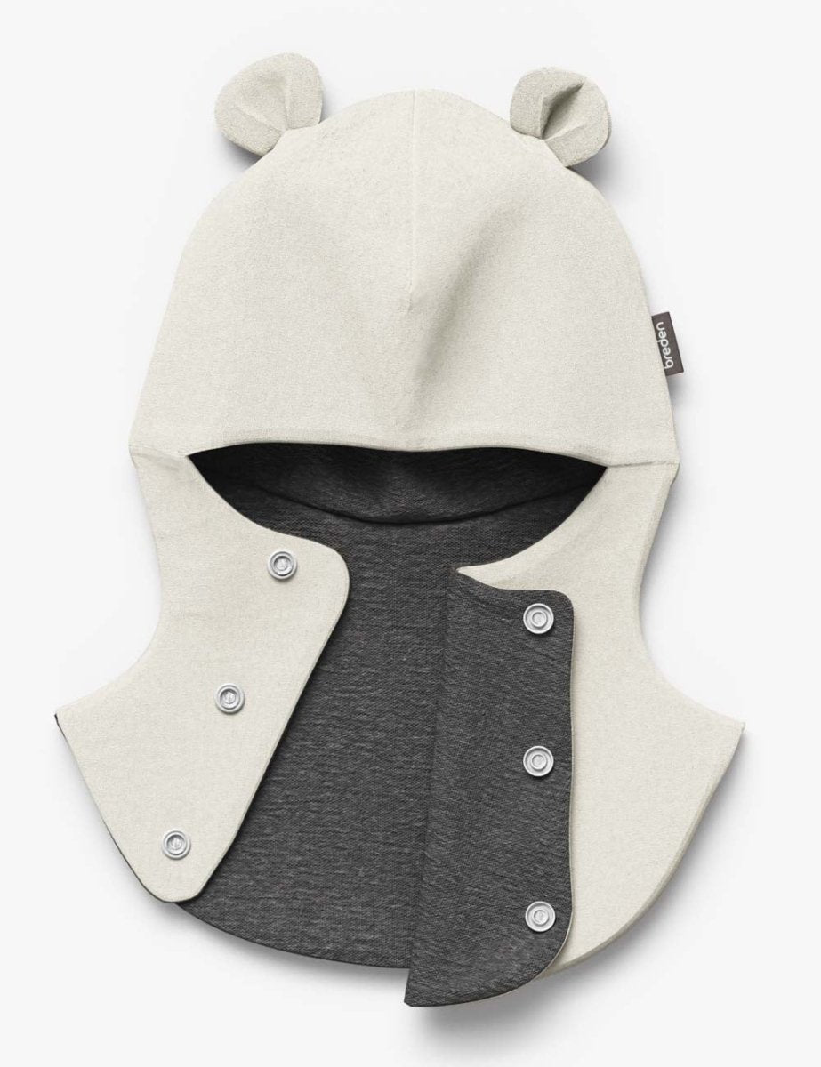Merino-Lined Cotton Baby Hooded Hat (Maison) - Tiny Tugz™