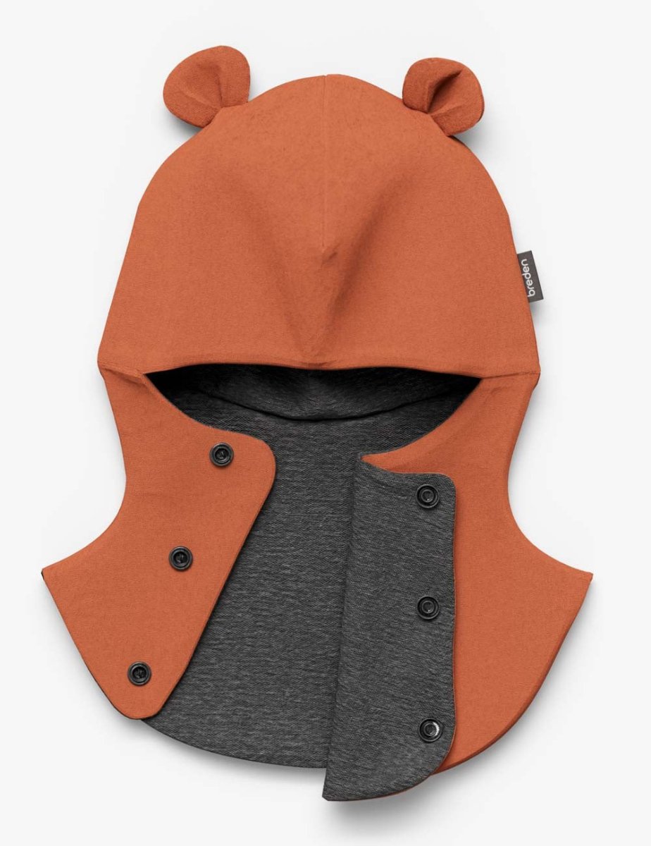 Merino-Lined Cotton Baby Hooded Hat (Maison) - Tiny Tugz™