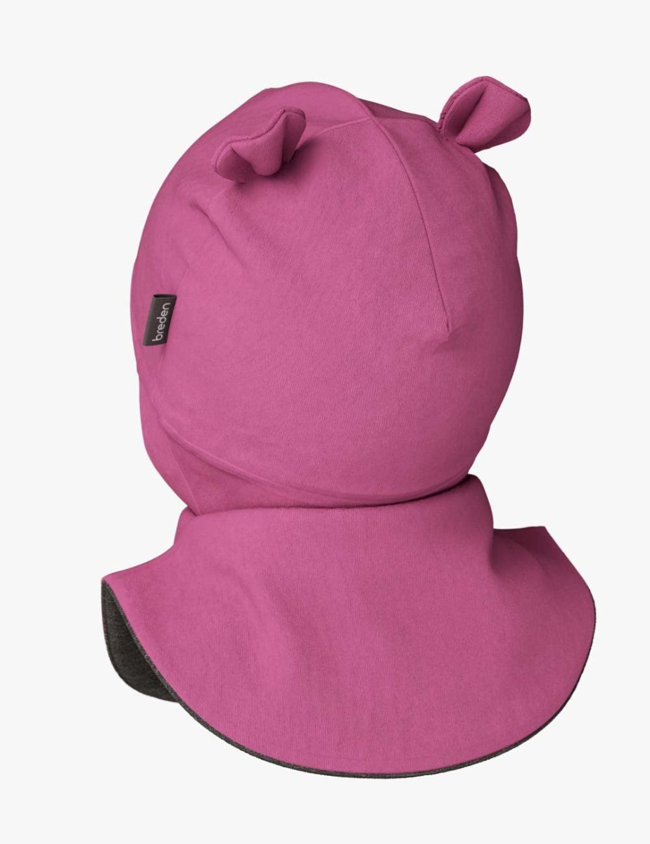 Merino-Lined Cotton Baby Hooded Hat (Maison) - Tiny Tugz™