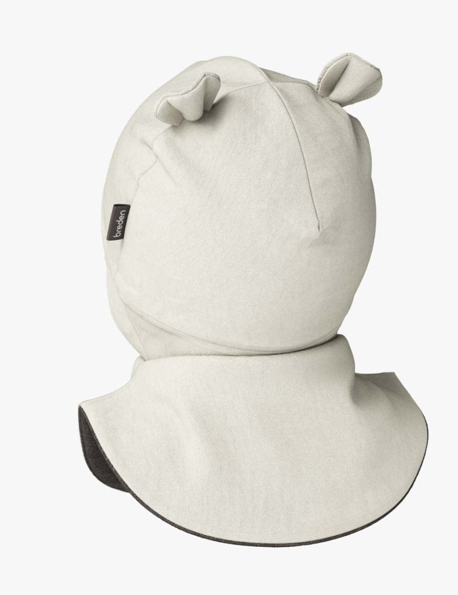 Merino-Lined Cotton Baby Hooded Hat (Maison) - Tiny Tugz™