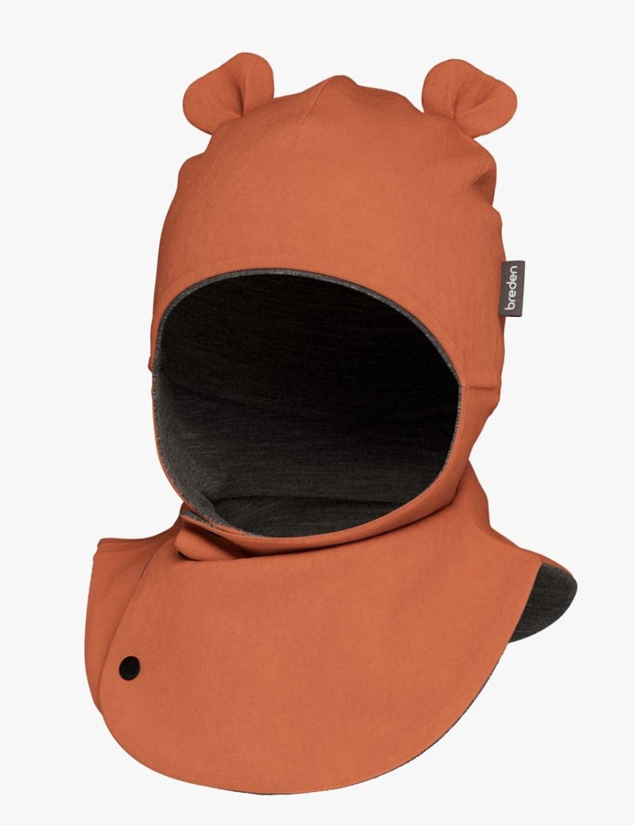 Merino-Lined Cotton Baby Hooded Hat (Maison) - Tiny Tugz™
