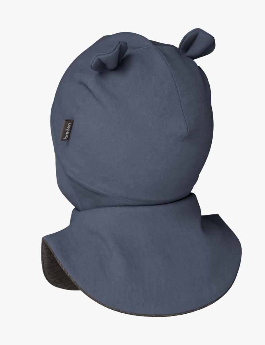 Merino-Lined Cotton Baby Hooded Hat (Maison) - Tiny Tugz™