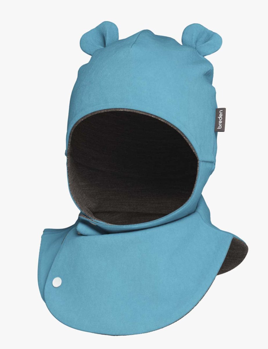 Merino-Lined Cotton Baby Hooded Hat (Maison) - Tiny Tugz™