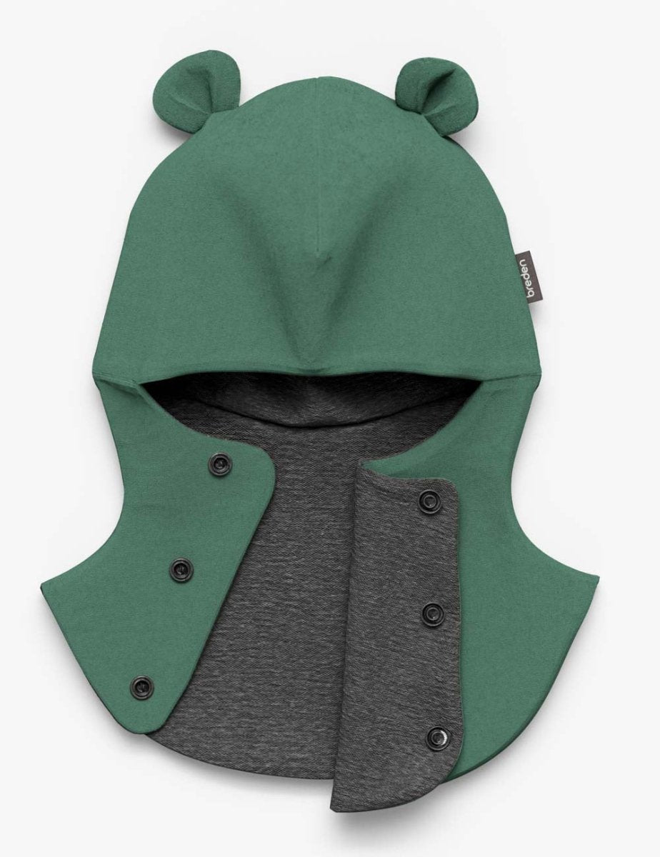 Merino-Lined Cotton Baby Hooded Hat (Maison) - Tiny Tugz™