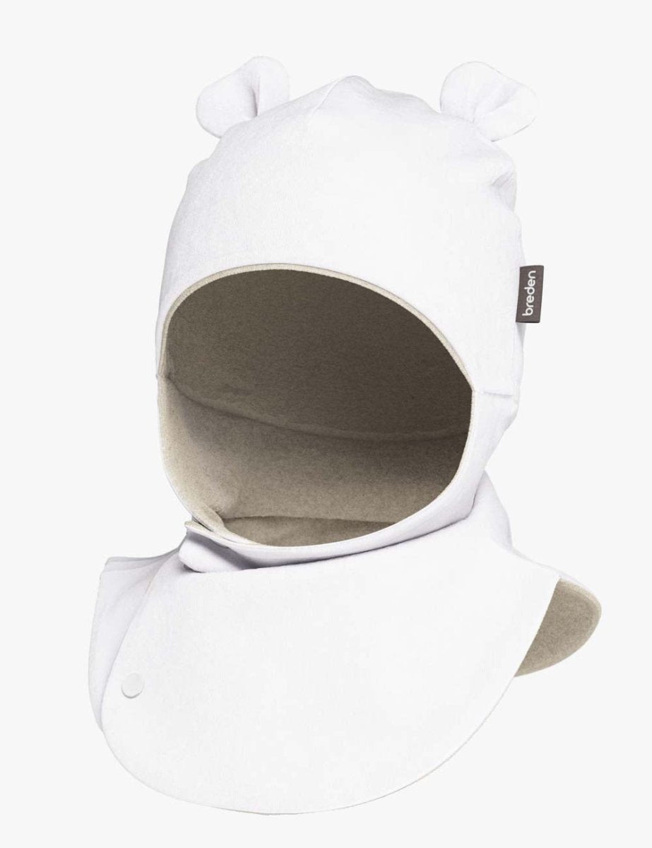 Merino-Lined Cotton Baby Hooded Hat (Maison) - Tiny Tugz™