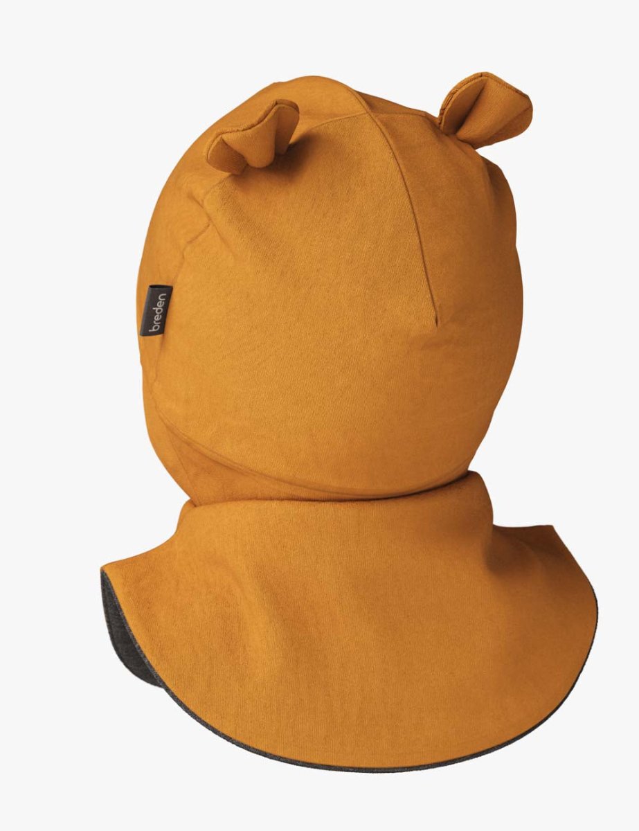 Merino-Lined Cotton Baby Hooded Hat (Maison) - Tiny Tugz™