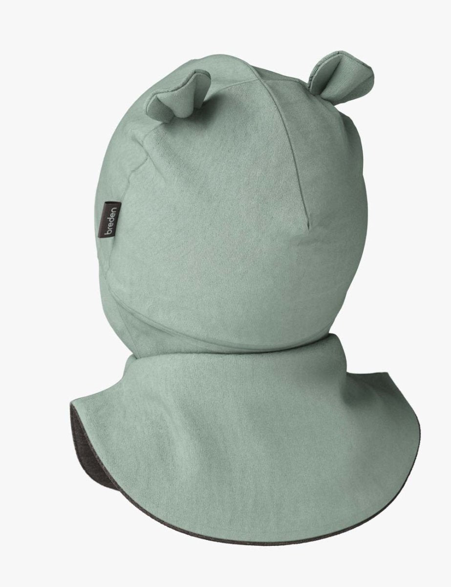 Merino-Lined Cotton Baby Hooded Hat (Maison) - Tiny Tugz™
