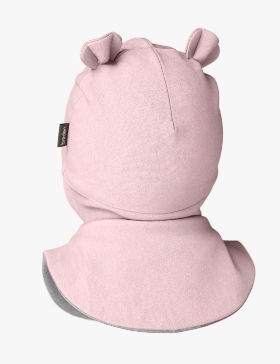 Merino-Lined Cotton Teddy Hooded Baby Hat & Scarf (Caison) - Tiny Tugz™