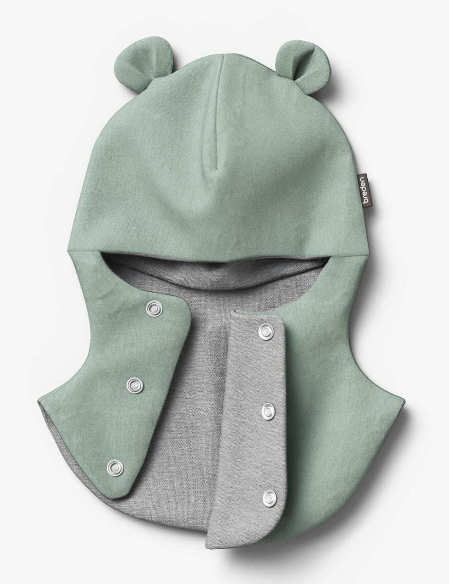 Merino-Lined Cotton Teddy Hooded Baby Hat & Scarf (Caison) - Tiny Tugz™