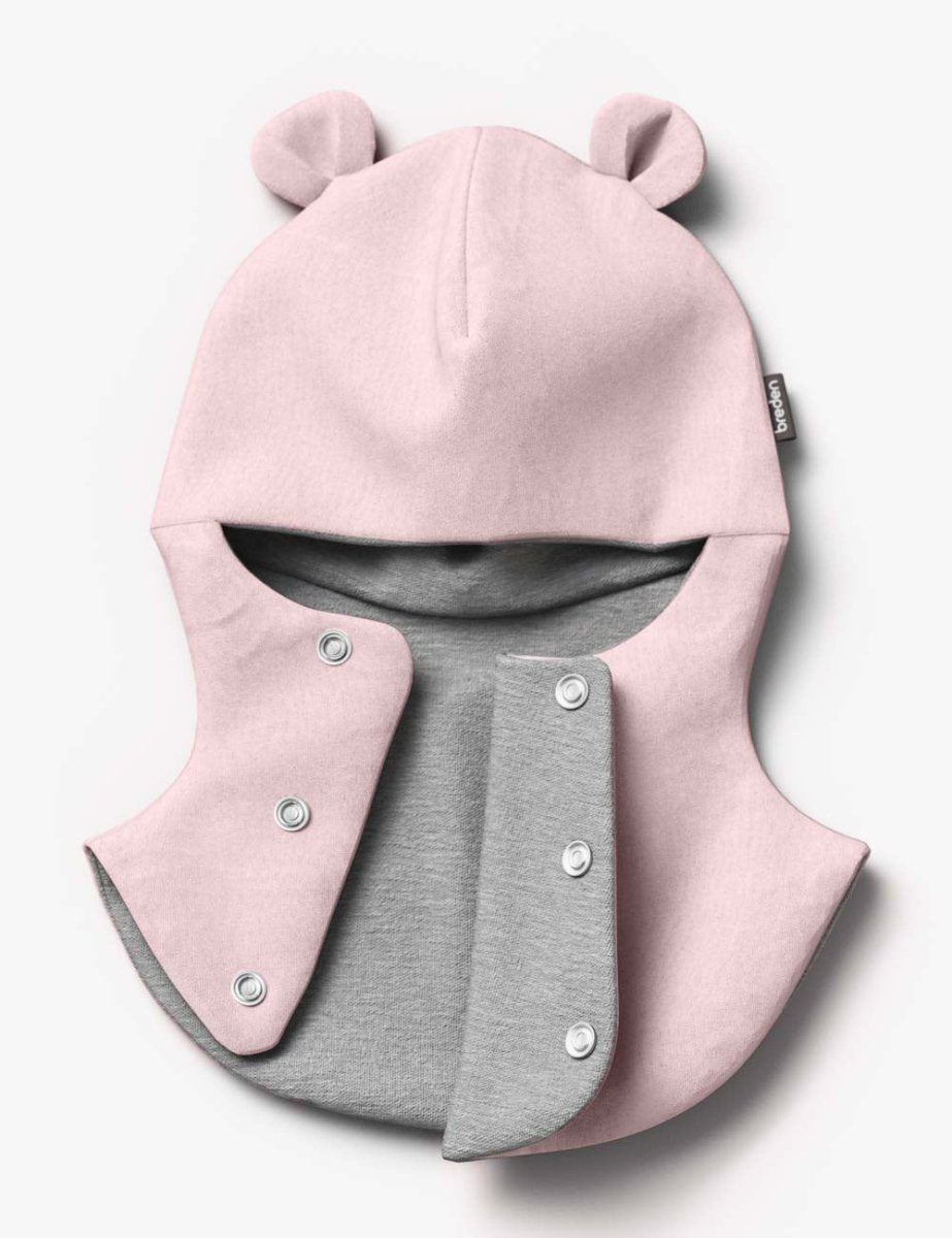 Merino-Lined Cotton Teddy Hooded Baby Hat & Scarf (Caison) - Tiny Tugz™