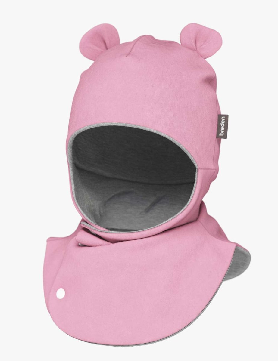 Merino-Lined Cotton Teddy Hooded Baby Hat & Scarf (Caison) - Tiny Tugz™