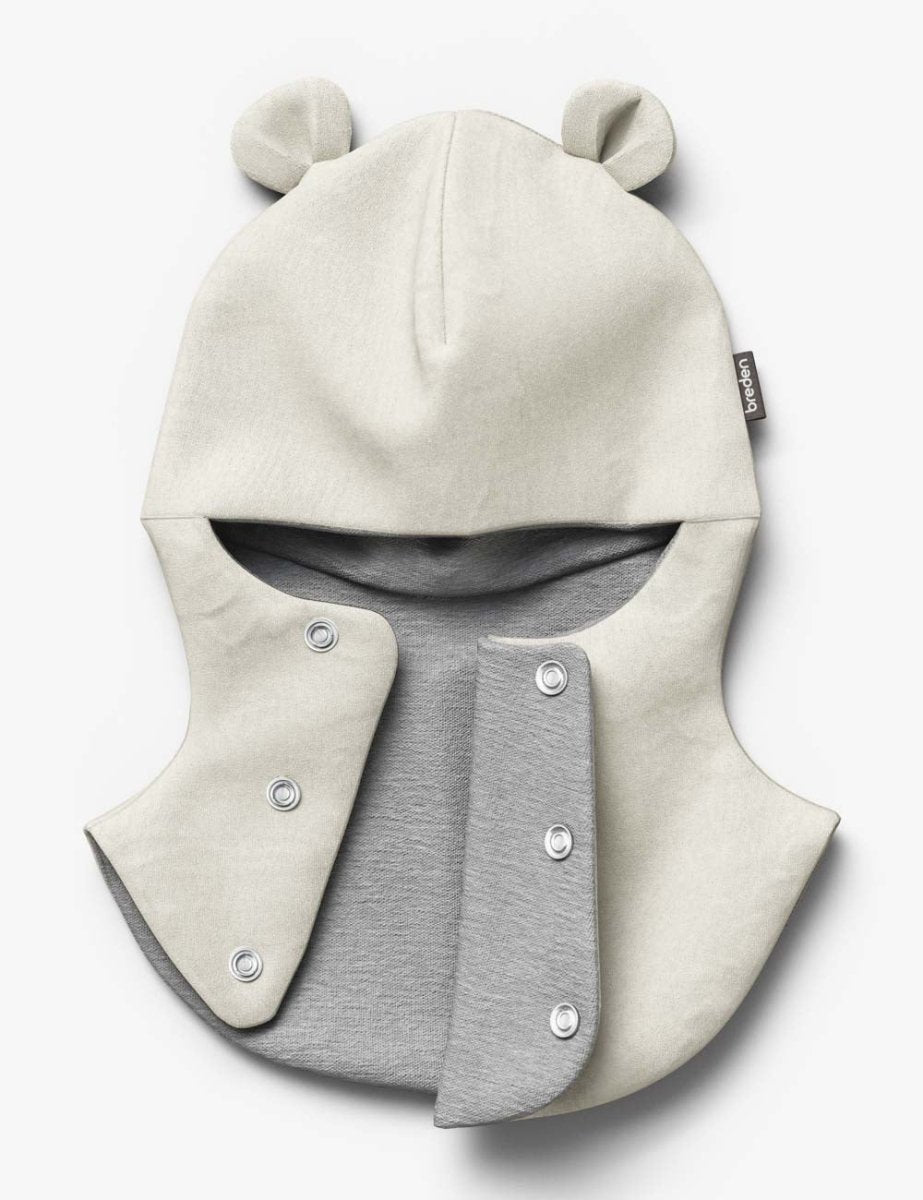 Merino-Lined Cotton Teddy Hooded Baby Hat & Scarf (Caison) - Tiny Tugz™