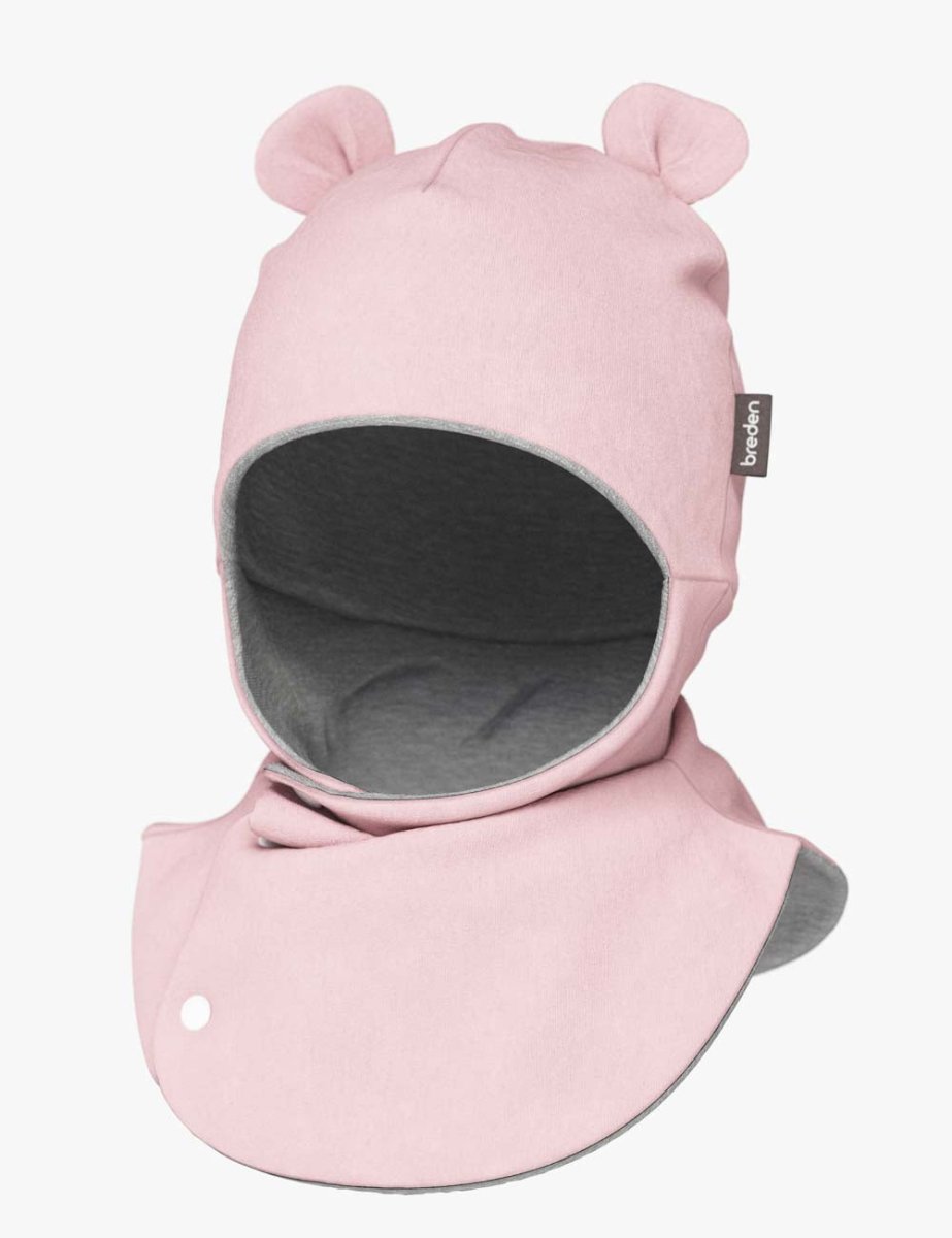 Merino-Lined Cotton Teddy Hooded Baby Hat & Scarf (Caison) - Tiny Tugz™
