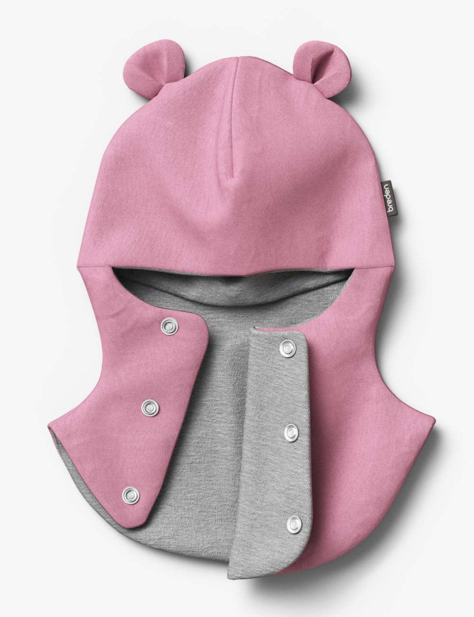 Merino-Lined Cotton Teddy Hooded Baby Hat & Scarf (Caison) - Tiny Tugz™