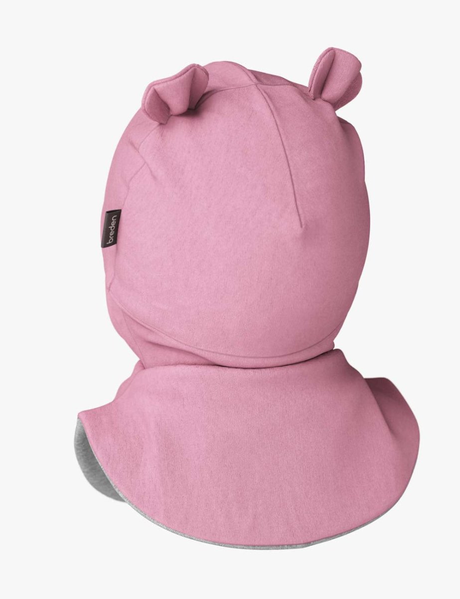 Merino-Lined Cotton Teddy Hooded Baby Hat & Scarf (Caison) - Tiny Tugz™