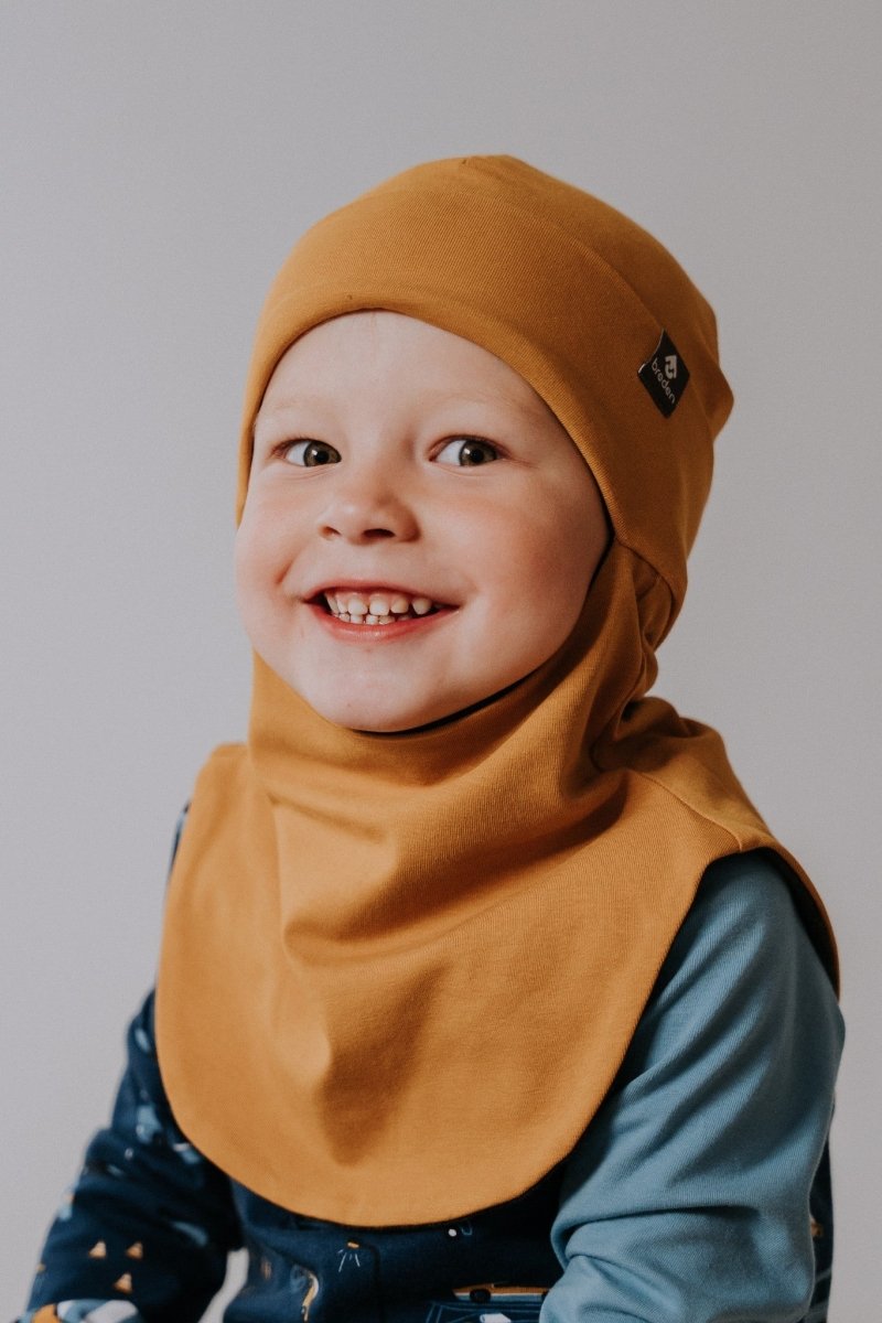 Merino-Lined Toddlers & Kids Hooded Hat & Scarf (Brem) - Tiny Tugz™