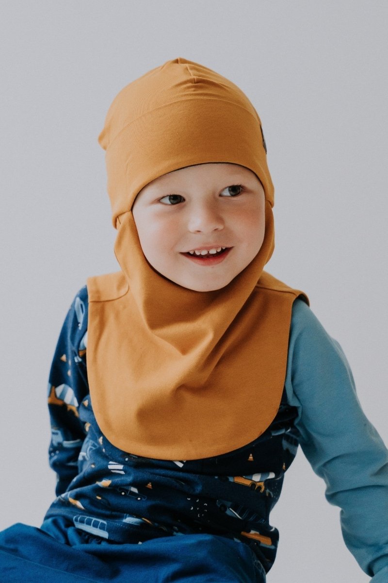 Merino-Lined Toddlers & Kids Hooded Hat & Scarf (Brem) - Tiny Tugz™
